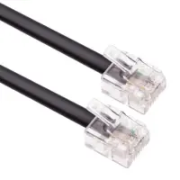 Telephone Cable RJ11 3m Black