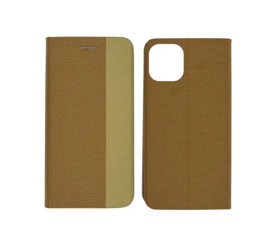 Book Case Ancus Magnetic Canvas for Apple iPhone 11 Pro Max TPU Gold