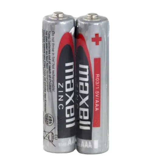 Battery Maxell Zinc R03 size AAA 1.5 V Psc. 2