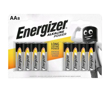 Battery Alkaline Energizer Alkaline Power LR6 size AA 1.5V Pcs. 8