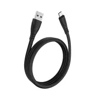 Data Cable Hoco X42 USB 2.4A Fast Charging to Micro-USB with Liquid Silicone Black 1m