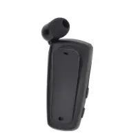 Bluetooth Hands Free Noozy Roller BH68 V.5.0 with Vibration Alert and Neck Strap Multi Pairing Black