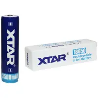 Rechargable Ιndustrial Τype Βattery Xtar 18650 Li-ion 3.6V 3500mAh 10A Protected