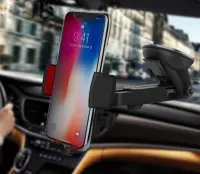 Car Mount Hoco CAD01 Easy-lock 360 Rotate Black - Red