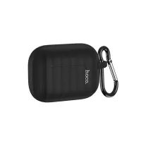 Case Hoco WB20 Fenix Liquid Silicone Protective Black for Airpods Pro with Strap