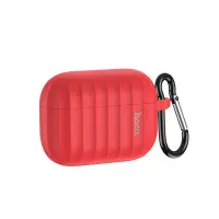 Case Hoco WB20 Fenix Liquid Silicone Protective Red for Airpods Pro with Strap