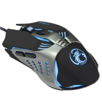 Wired Mouse iMICE V5 Gaming 7D with 7 Buttons, 3200 DPI, Multimedia and LED Lightning. Black