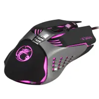 Wired Mouse iMICE V5 Gaming 7D with 7 Buttons, 3200 DPI, Multimedia and LED Lightning. Black