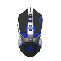 Wired Mouse iMICE V5 Gaming 7D with 7 Buttons, 3200 DPI, Multimedia and LED Lightning. Black