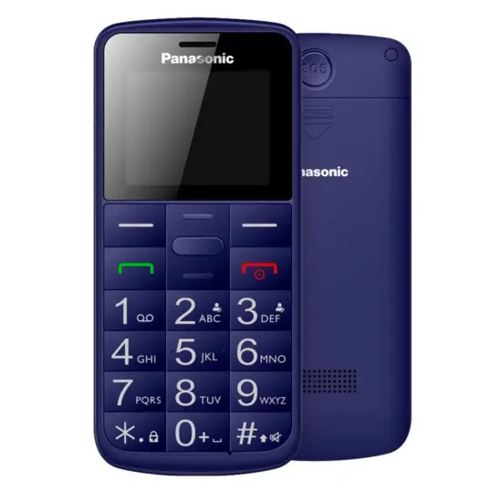 Panasonic KX-TU110EXC (Dual SIM) Blue1.77" with SOS button, Bluetooth and Big Letters