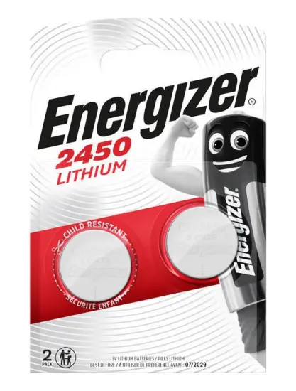 Buttoncell Lithium Energizer CR2450 Pcs. 2