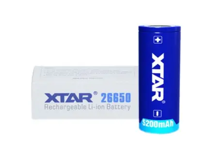Rechargable Ιndustrial Τype Βattery Xtar 26650 Li-ion 3.6V 5200mAh