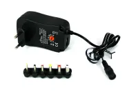 Universal Power Adapter Media-Tech MT6267 V2 1000mA with 6 Types of Plug and USB 2A Port Black for Tablets & Other Devices