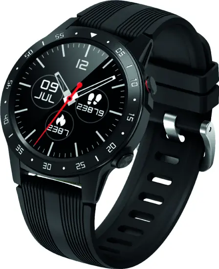 Maxcom Smartwatch FitGo FW37 Argon IP68 320mAh Black Silicon Band