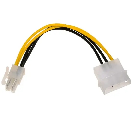 Adapter with Power Cable Akyga AK-CA-12 Molex Male / P4 Male 15cm