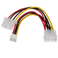 Adapter with Power Cable Akyga AK-CA-14 Molex Male / Molex Female / mini Molex Female 2x 15cm