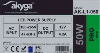 Power Supply LED Akyga AK-L1-050 12V / 4.2A 50W