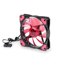 Case Fan Akyga AW-12C-BR 120mm Molex / 3-pin with 15 LED Red