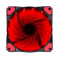 Case Fan Akyga AW-12C-BR 120mm Molex / 3-pin with 15 LED Red