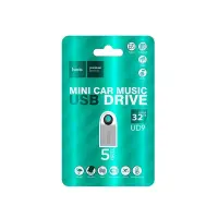 Flash Drive Mini Car Music Hoco UD9 Insightful 32GB USB 2.0 Mini Size Silver