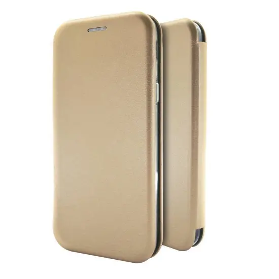 Book Case Ancus Magnetic Curve for Apple iPhone 12 Mini TPU Gold