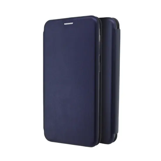 Book Case Ancus Magnetic Curve for Apple iPhone 12 / iPhone 12 Pro TPU Dark Blue