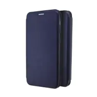 Book Case Ancus Magnetic Curve for Apple iPhone 12 Pro Max TPU Dark Blue