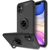 Case Ancus Autofocus Shockproof with Ring Holder για Apple iPhone 11 Black