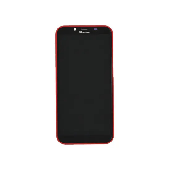 Original LCD & Digitizer Hisense F17 Red with Frame