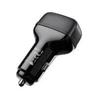 Car Charger Hoco Z36 Leader with 2 USB Outputs 5V 2.4A Max Black