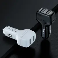 Car Charger Hoco Z36 Leader with 2 USB Outputs 5V 2.4A Max Black