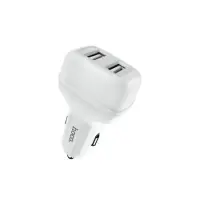 Car Charger Hoco Z36 Leader with 2 USB Outputs 5V 2.4A Max White