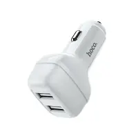 Car Charger Hoco Z36 Leader with 2 USB Outputs 5V 2.4A Max White