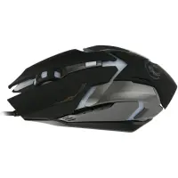 Wired Mouse iMICE V6 Gaming 6D with 7 Buttons, 3200 DPI, Multimedia and LED Lightning. Black-Grey