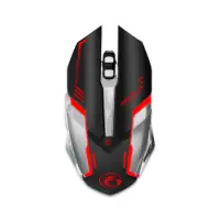 Wired Mouse iMICE V8 Gamer 6D with 6 Buttons, 4800 DPI, Multimedia and LED Lightning. Black-Grey