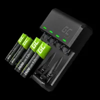 Battery Charger  Green Cell GRADGC01 VitalCharger για AA/AAA Micro USB and USB-C port  0.5W/1.5V/1.2A