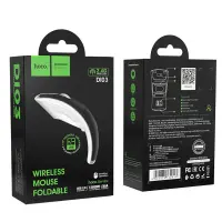Wireless Mouse Hoco DI03 1200 DPI 2.4G 3 Buttons Foldable. Black-Silver