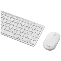 Bluetooth Keyboard Hoco. DI05 V.4.0 Mini with Bluetooth Mouse of 3 Buttons 2.4G 1200 DPI White