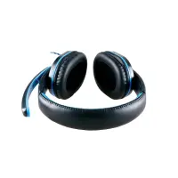 Stereo Headphone Noozy GH-35 of double 3.5mm connector for Gamers with Microphone and Volume Control Black-Blue