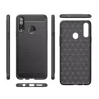 Case TPU Ancus Carbon Series for Samsung SM-A207F Galaxy A20s Black