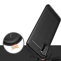 Case TPU Ancus Carbon Series for Samsung SM-A415F Galaxy A41 Black