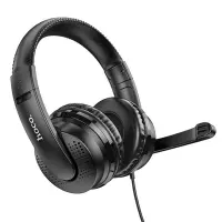 Stereo Gaming Headphone W103 Magic Tour with 3.5mm Connector and Microphone with Activation Switch Black