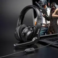 Stereo Gaming Headphone W103 Magic Tour with 3.5mm Connector and Microphone with Activation Switch Black