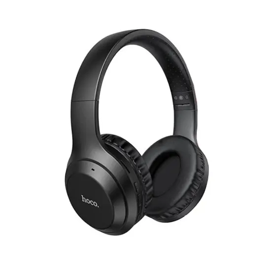 Wireless Stereo Headphone Hoco W30 Fun Μove Black with Microphone, Micro SD, AUX port and Control Buttons