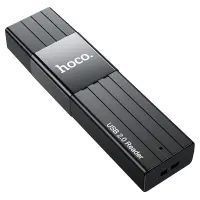 Memory Card Reader HB20 Mindful 2 in 1 USB 2.0 up to 480Mbps and 2TB for Mico SD and SD Black