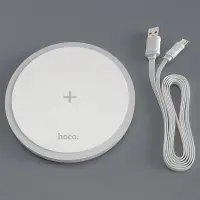 Wireless Charger Pad Hoco CW26 Powerful 5V/1A Fast Charging up to 15W White