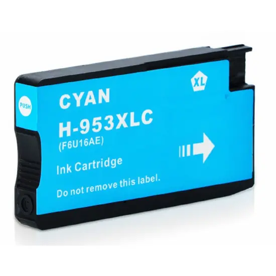 Ink HP Compatible 53XL NEW CHIP V9 F6U16AE Pages:1600 Cyan for Officejet PRO 7720, 7730, 7740, 8210, 8710, 8715, 8720, 8725, 8728, 8730