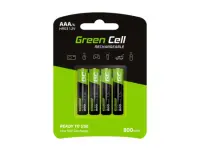 Rechargeable Battery Green Cell GR04 800 mAh size AAA HR033 1.2V Pcs 4