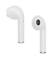 Wireless Hands Free Media-Tech MT3589W R-Phones TWS V.4.2 White with Control Button in each earphone