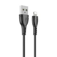 Data Cable Borofone BX51 Triumph USB to Lightning 2.4A 1m Black